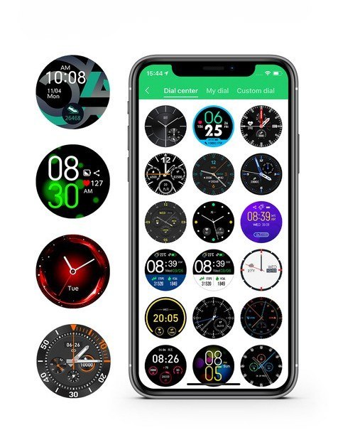 G. Rossi SMARTWATCH MĘSKI G. Rossi SW018-5 black/blue (sg012e) WŁASNE TARCZE