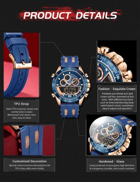 Naviforce ZEGAREK MĘSKI NAVIFORCE NF9188T - (zn121e) + BOX