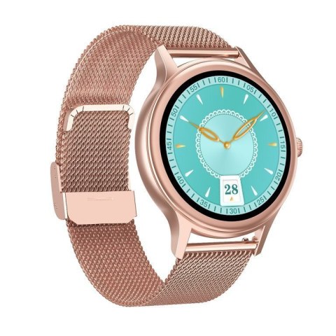Pacific SMARTWATCH DAMSKI PACIFIC 18-1 - BRANSOLETA + PASEK: Rosegold / Różowy (sy015a)