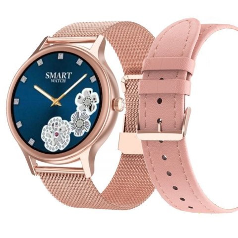 Pacific SMARTWATCH DAMSKI PACIFIC 18-1 - BRANSOLETA + PASEK: Rosegold / Różowy (sy015a)