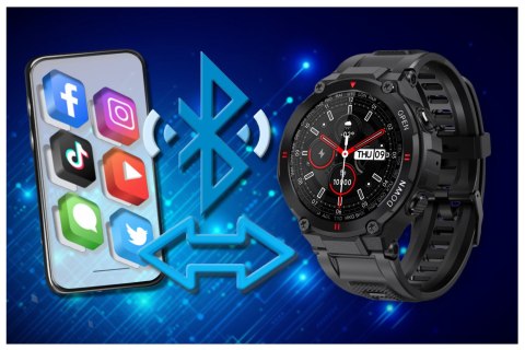 Gravity SMARTWATCH MĘSKI GRAVITY GT7-1 - WYKONYWANIE POŁĄCZEŃ (sg016a)