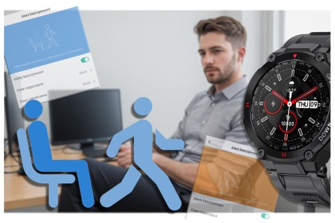 Gravity SMARTWATCH MĘSKI GRAVITY GT7-1 - WYKONYWANIE POŁĄCZEŃ (sg016a)