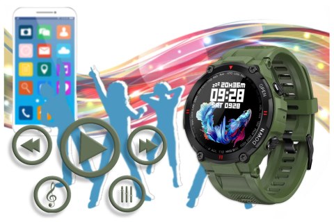 Gravity SMARTWATCH MĘSKI GRAVITY GT7-3 - WYKONYWANIE POŁĄCZEŃ (sg016c)