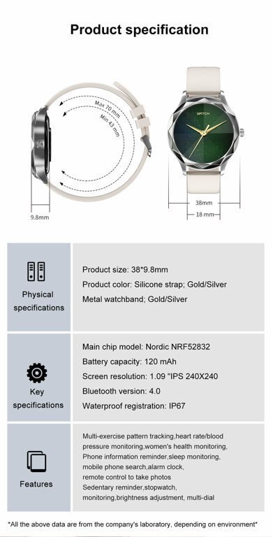 Pacific SMARTWATCH UNISEX PACIFIC 27-8 - CIŚNIENIOMIERZ (sy022f)