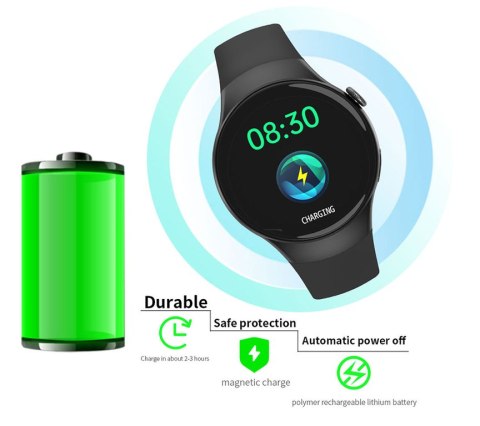 Rubicon SMARTWATCH MĘSKI Rubicon RNCE87 - WYKONYWANIE POŁĄCZEŃ (sr031a)