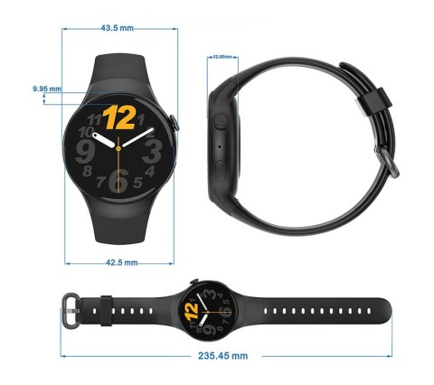 Rubicon SMARTWATCH MĘSKI Rubicon RNCE87 - WYKONYWANIE POŁĄCZEŃ (sr031a)