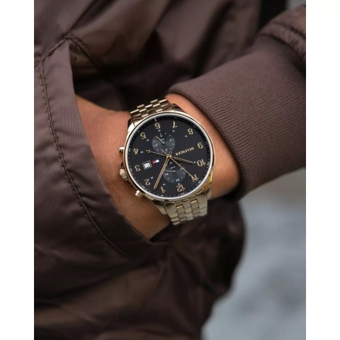 Tommy Hilfiger ZEGAREK MĘSKI TOMMY HILFIGER 1791708 WEST (zf018b) + BOX