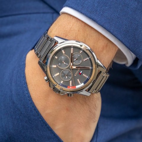 Tommy Hilfiger ZEGAREK MĘSKI TOMMY HILFIGER 1791790 MASON (zf035c)