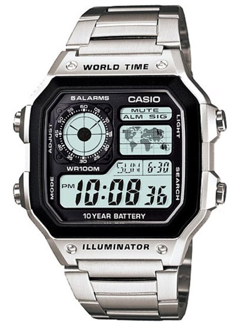 Casio ZEGAREK MĘSKI CASIO AE-1200WHD-1A (zd159a) + BOX