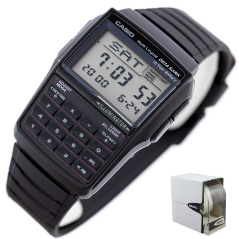 Casio ZEGAREK MĘSKI CASIO VINTAGE DATABANK DBC-32-1A + BOX