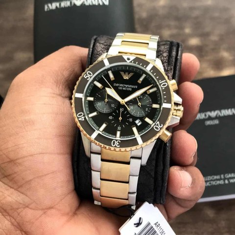 Emporio Armani ZEGAREK MĘSKI EMPORIO ARMANI AR11361 DIVER (zi035c)