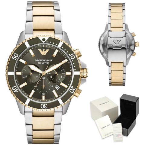 Emporio Armani ZEGAREK MĘSKI EMPORIO ARMANI AR11361 DIVER (zi035c)