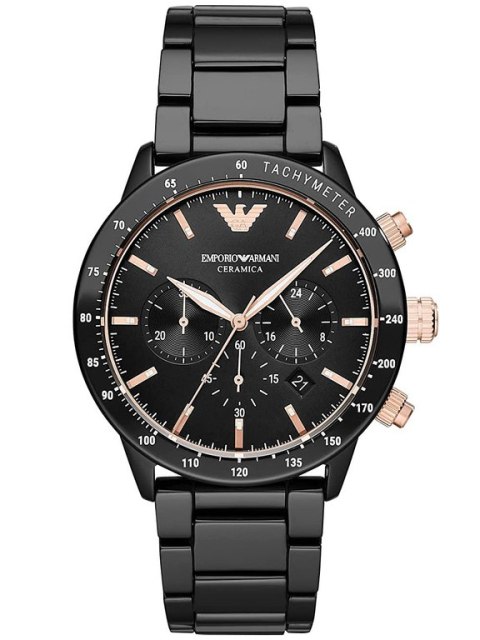 Emporio Armani ZEGAREK MĘSKI EMPORIO ARMANI AR70002 - MARIO - CERAMIKA (zi022a)
