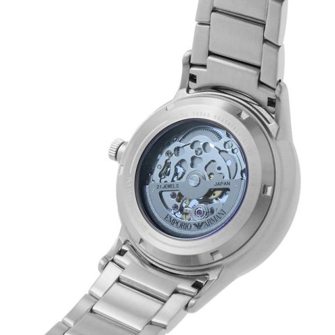 Emporio Armani Zegarek męski EMPORIO ARMANI SKELETON AUTOMATIC AR60037 (zi054a)