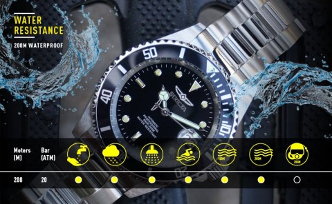 Invicta ZEGAREK MĘSKI INVICTA DIVER PROFESSIONAL 29184 - AUTOMAT WR200, koperta 42mm (zv004b)
