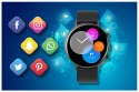 Rubicon SMARTWATCH DAMSKI Rubicon RNCE98 - WYKONYWANIE POŁĄCZEŃ, PULSOKSYMETR (sr043b)
