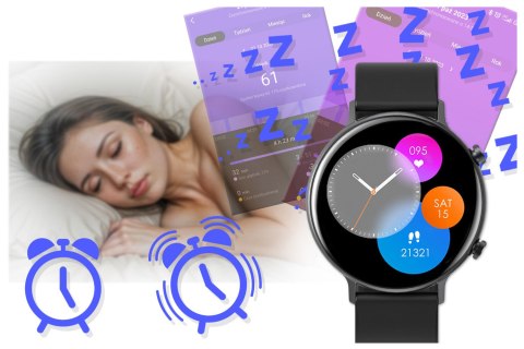 Rubicon SMARTWATCH DAMSKI Rubicon RNCE98 - WYKONYWANIE POŁĄCZEŃ, PULSOKSYMETR (sr043b)