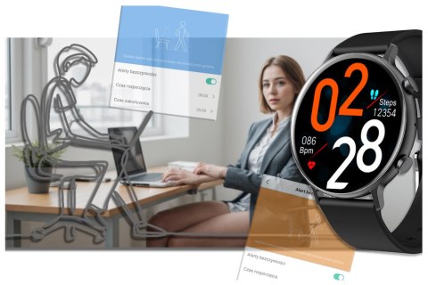 Rubicon SMARTWATCH DAMSKI Rubicon RNCE98 - WYKONYWANIE POŁĄCZEŃ, PULSOKSYMETR (sr043b)