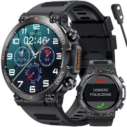 Rubicon SMARTWATCH MĘSKI Rubicon RNCE95 - WYKONYWANIE POŁĄCZEŃ, PULSOKSYMETR (sr040a)