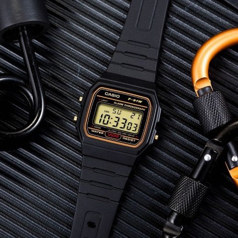 Casio ZEGAREK MĘSKI CASIO F-91WG-9QDF + BOX