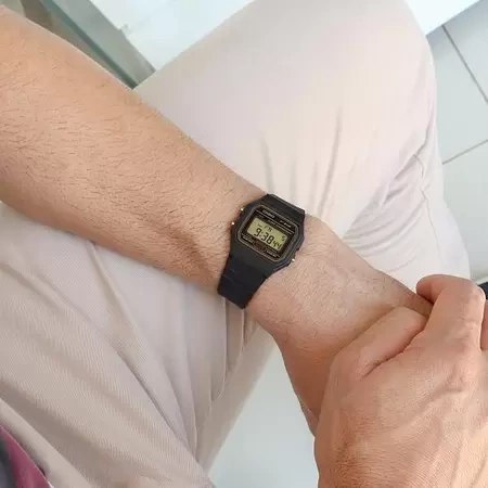 Casio ZEGAREK MĘSKI CASIO F-91WG-9QDF + BOX