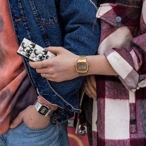 Casio ZEGAREK UNISEX CASIO A168WG-9W (zd088b) - KLASYKA + BOX