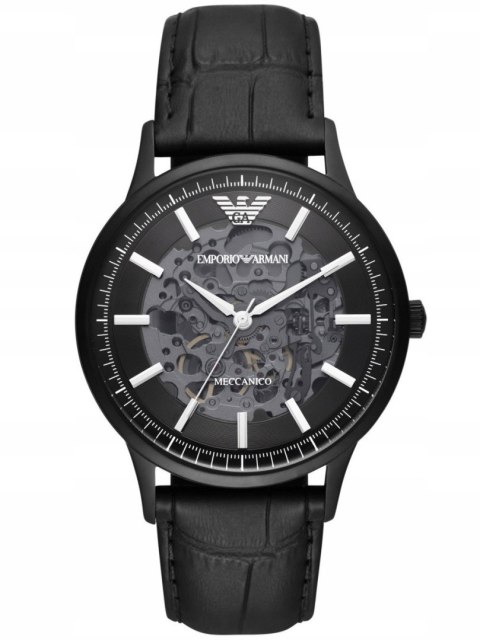 Emporio Armani Zegarek męski EMPORIO ARMANI SKELETON AUTOMATIC AR60042 (zi055c)