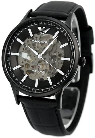 Emporio Armani Zegarek męski EMPORIO ARMANI SKELETON AUTOMATIC AR60042 (zi055c)