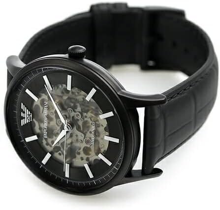 Emporio Armani Zegarek męski EMPORIO ARMANI SKELETON AUTOMATIC AR60042 (zi055c)