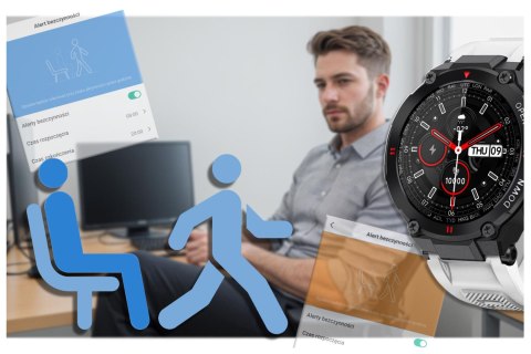 Gravity SMARTWATCH MĘSKI GRAVITY GT7-6 - WYKONYWANIE POŁĄCZEŃ (sg016f)