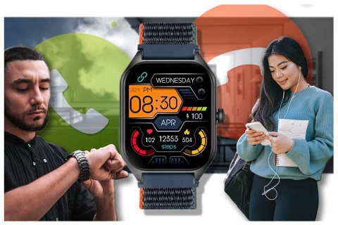 Rubicon SMARTWATCH UNISEX Rubicon RNCF03 - ROZMOWY BLUETOOTH, ALWAYS ON DISPLAY (sr049a)