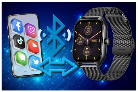 Rubicon SMARTWATCH UNISEX Rubicon RNCF03 - ROZMOWY BLUETOOTH, ALWAYS ON DISPLAY (sr049g)