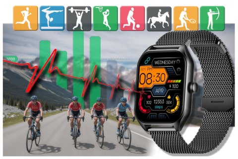 Rubicon SMARTWATCH UNISEX Rubicon RNCF03 - ROZMOWY BLUETOOTH, ALWAYS ON DISPLAY (sr049g)