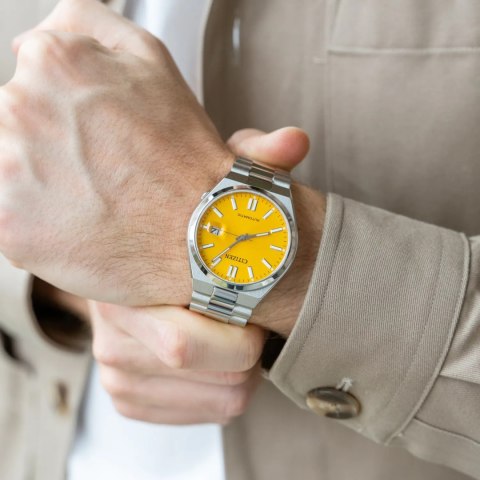 Citizen ZEGAREK MĘSKI CITIZEN Tsuyosa NJ0150-81Z - AUTOMAT SZAFIR