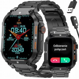 Gravity SMARTWATCH MĘSKI GRAVITY GT6-2 - WYKONYWANIE POŁĄCZEŃ, MONITOR SNU (sg020b)