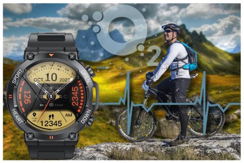 Gravity SMARTWATCH MĘSKI GRAVITY GT7-1 PRO - WYKONYWANIE POŁĄCZEŃ, PULSOKSYMETR (sg018a)