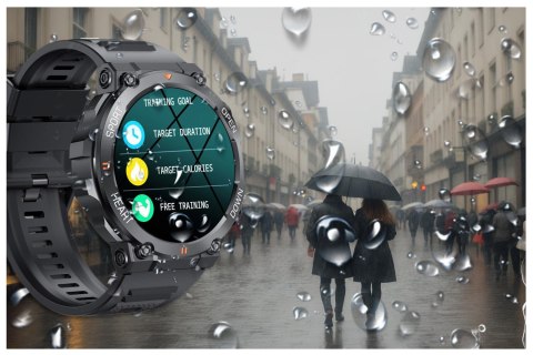 Gravity SMARTWATCH MĘSKI GRAVITY GT7-1 PRO - WYKONYWANIE POŁĄCZEŃ, PULSOKSYMETR (sg018a)