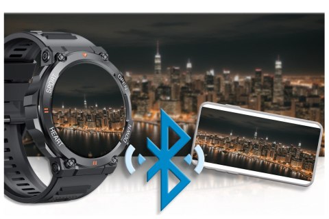 Gravity SMARTWATCH MĘSKI GRAVITY GT7-1 PRO - WYKONYWANIE POŁĄCZEŃ, PULSOKSYMETR (sg018a)