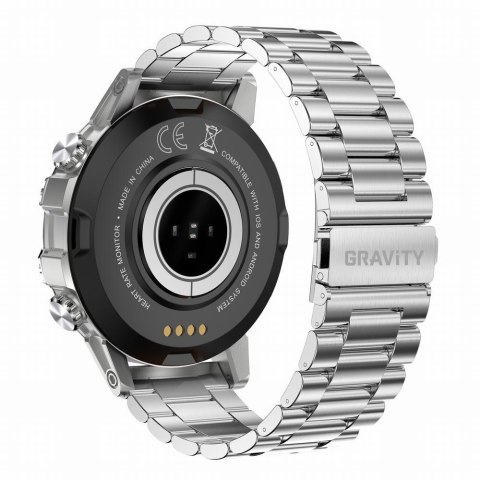 Gravity SMARTWATCH MĘSKI GRAVITY GT9-3 - WYKONYWANIE POŁĄCZEŃ, CIŚNIENIOMIERZ (sg021c)