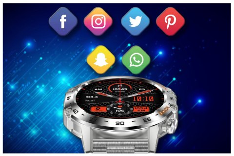 Gravity SMARTWATCH MĘSKI GRAVITY GT9-3 - WYKONYWANIE POŁĄCZEŃ, CIŚNIENIOMIERZ (sg021c)