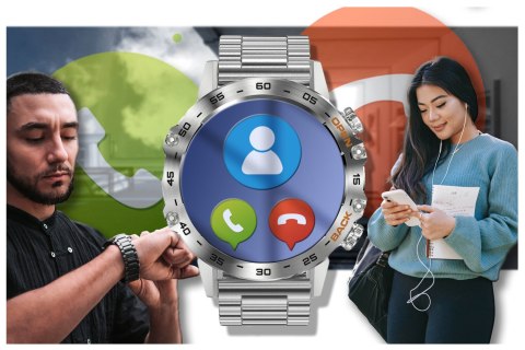 Gravity SMARTWATCH MĘSKI GRAVITY GT9-3 - WYKONYWANIE POŁĄCZEŃ, CIŚNIENIOMIERZ (sg021c)