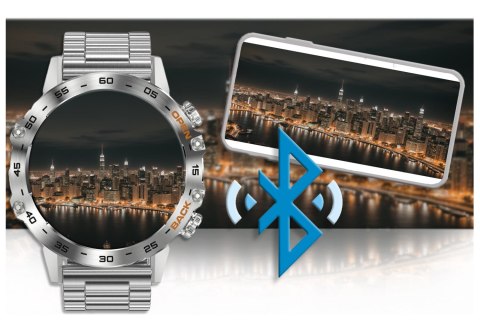 Gravity SMARTWATCH MĘSKI GRAVITY GT9-3 - WYKONYWANIE POŁĄCZEŃ, CIŚNIENIOMIERZ (sg021c)