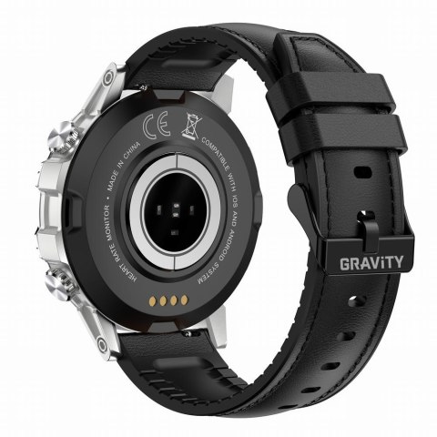 Gravity SMARTWATCH MĘSKI GRAVITY GT9-6 - WYKONYWANIE POŁĄCZEŃ, CIŚNIENIOMIERZ (sg021f)