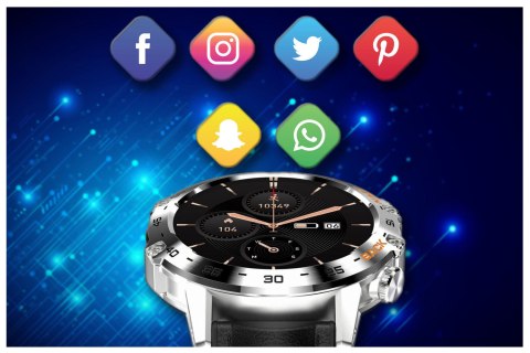 Gravity SMARTWATCH MĘSKI GRAVITY GT9-6 - WYKONYWANIE POŁĄCZEŃ, CIŚNIENIOMIERZ (sg021f)