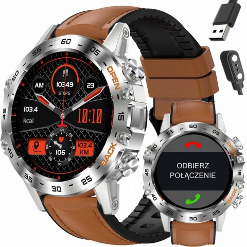 Gravity SMARTWATCH MĘSKI GRAVITY GT9-8 - WYKONYWANIE POŁĄCZEŃ, CIŚNIENIOMIERZ (sg021h)