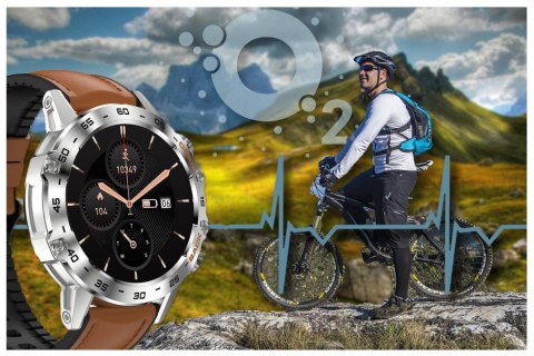 Gravity SMARTWATCH MĘSKI GRAVITY GT9-8 - WYKONYWANIE POŁĄCZEŃ, CIŚNIENIOMIERZ (sg021h)
