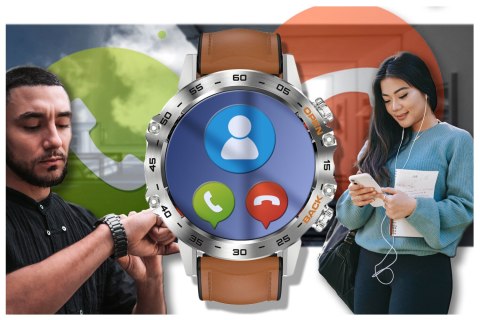 Gravity SMARTWATCH MĘSKI GRAVITY GT9-8 - WYKONYWANIE POŁĄCZEŃ, CIŚNIENIOMIERZ (sg021h)