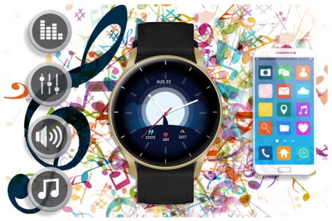 Gravity SMARTWATCH UNISEX GRAVITY GT2-3 - ROZMOWY BLUETOOTH, WŁASNE TARCZE (sg019c)