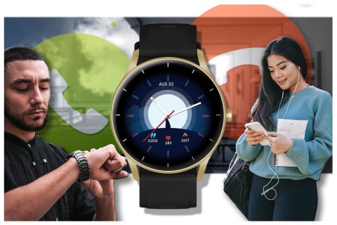 Gravity SMARTWATCH UNISEX GRAVITY GT2-3 - ROZMOWY BLUETOOTH, WŁASNE TARCZE (sg019c)