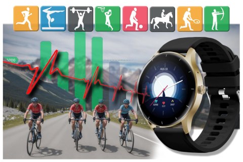 Gravity SMARTWATCH UNISEX GRAVITY GT2-3 - ROZMOWY BLUETOOTH, WŁASNE TARCZE (sg019c)